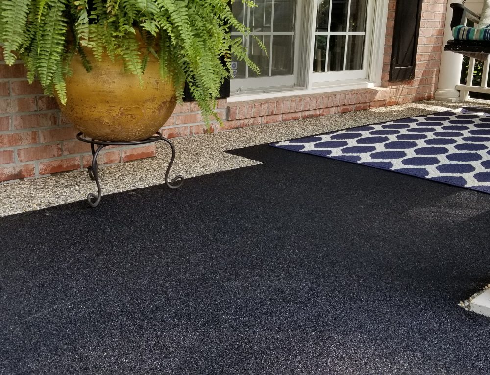 Pebble Epoxy Concrete Overlay Sidewalk in Canton, GA Pebble Stone, LLC